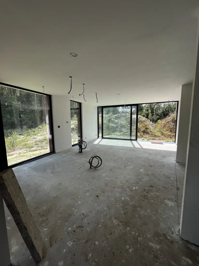 Nieuwbouwvilla in Schilde klaar voor de droogfase