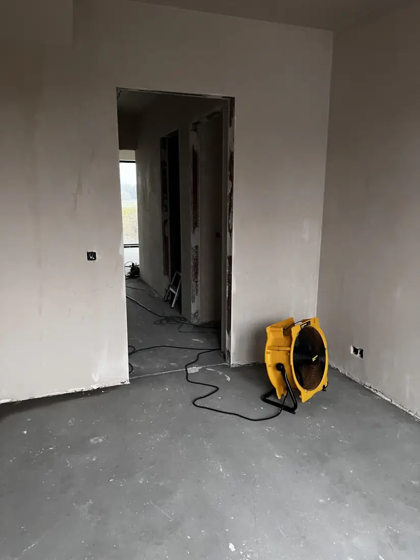 Ventilator zorgt voor luchtcirculatie tussen de vertrekken
