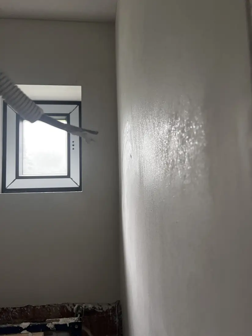 Ventilatie voor een egale droging van het pleisterwerk